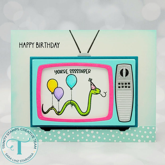 Stay Tuned TV Die Set. *Craft Roulette Collection*