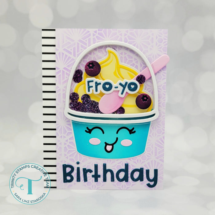 Sentiments Fro-Yo Die Set  - Carrie Rhoades Collection