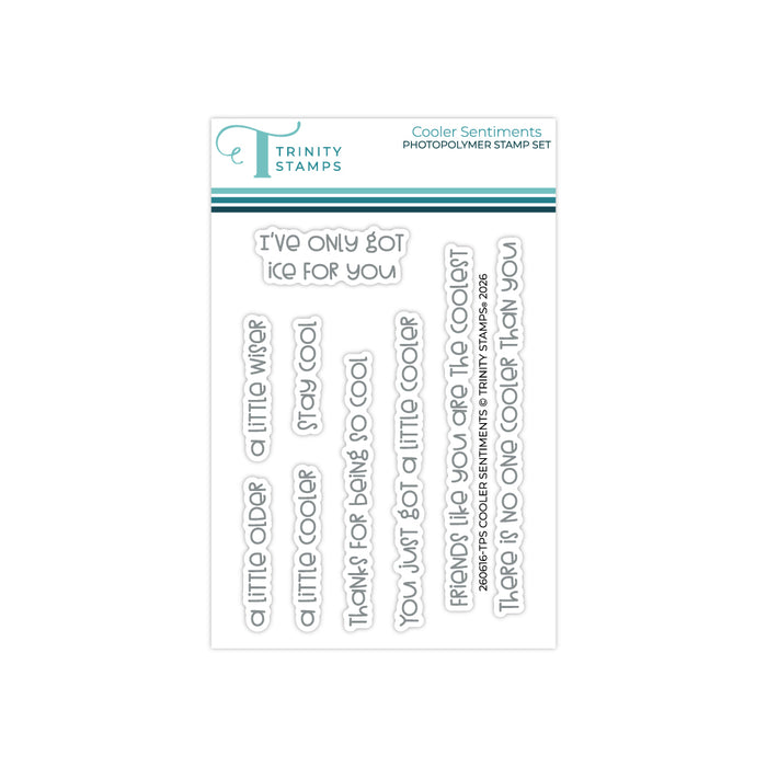 Cooler Sentiments 3x4 Stamp Set