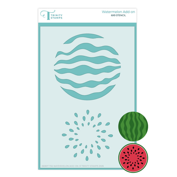 Watermelon Circle Add-on 6x9 Stencil