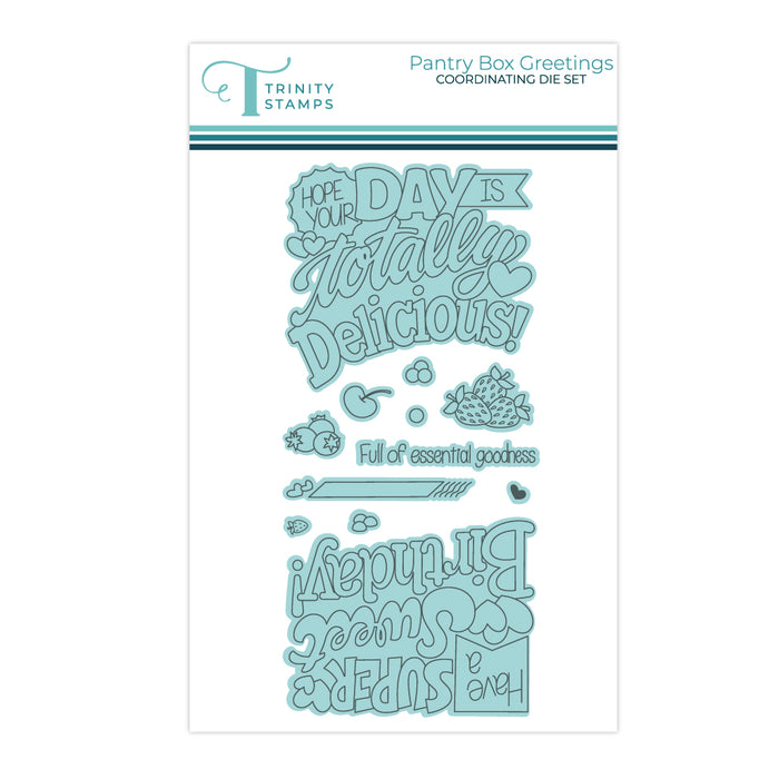 Pantry Box Greetings Coordinating Die Set