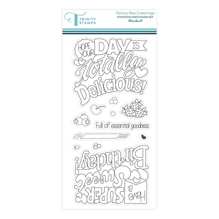 Pantry Box Greetings 4x8 Stamp Set - Love, Dani Collection