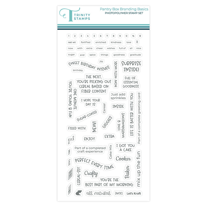 Pantry Box Branding Basics 4x8 Stamp Set
