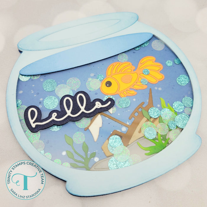 Fish Bowl Circle Card Add-on Die Set