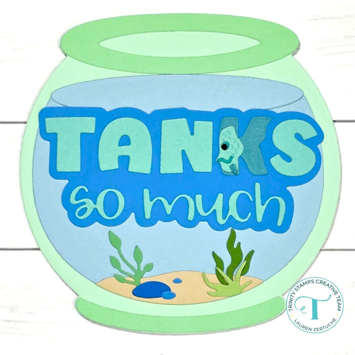 Fish Bowl Circle Card Add-on Die Set