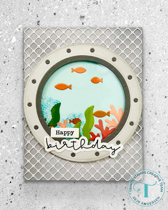 Porthole Circle Card Add-on Die Set