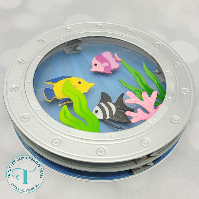 Porthole Circle Card Add-on Die Set