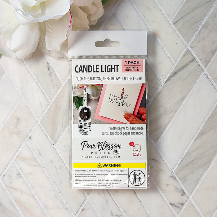 Pear Blossom Press Candle Light *The LED light you can blow out*