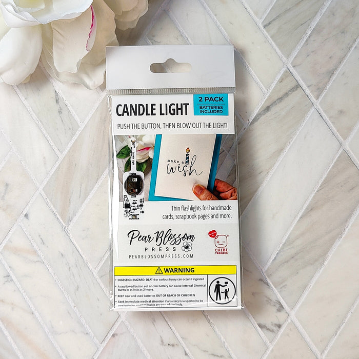 Pear Blossom Press Candle Light *The LED light you can blow out*