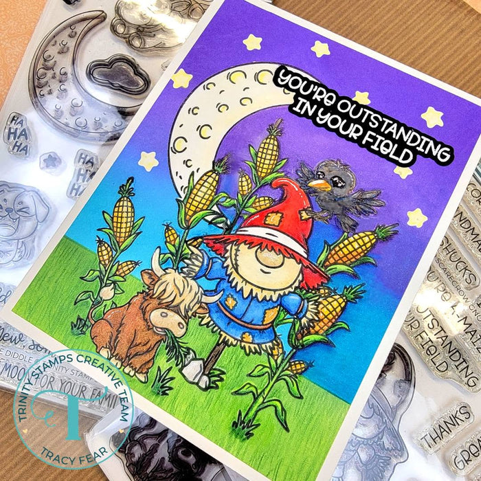Scarecrow Gnome 4x6 Stamp Set