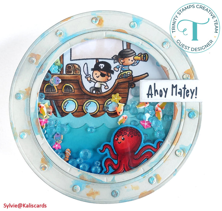 Porthole Circle Card Add-on Die Set