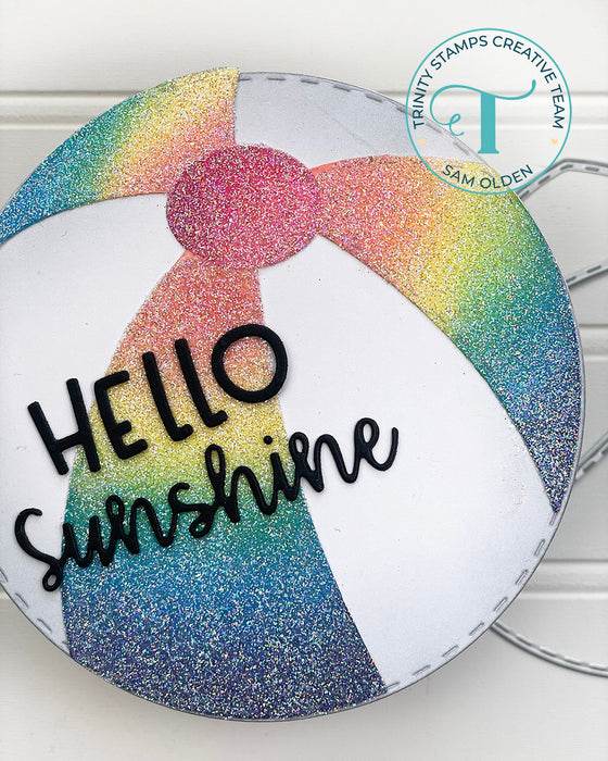 Beach Ball Circle Card Add-on Die Set