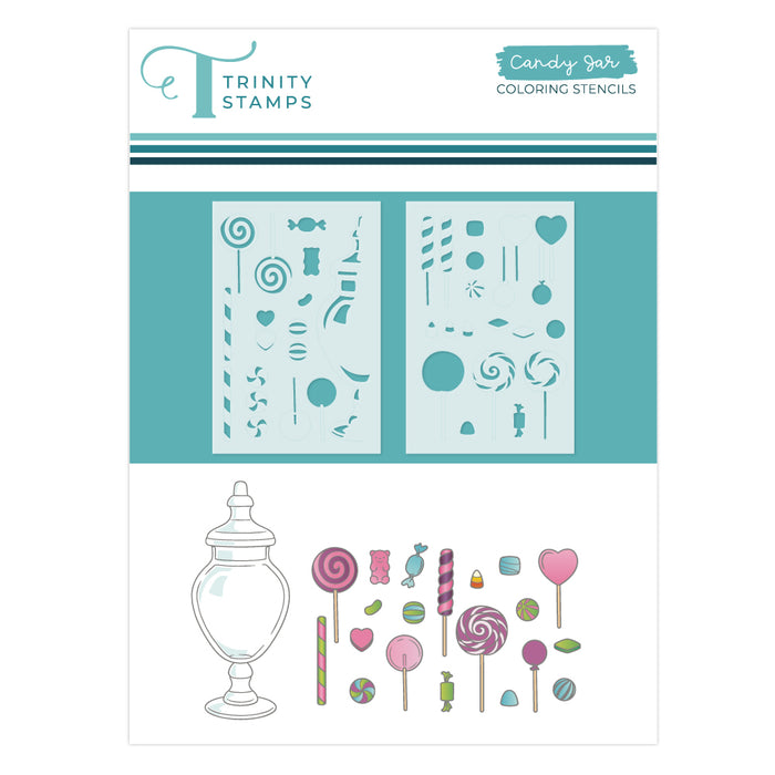 Candy Jar Coordinating Coloring Stencils