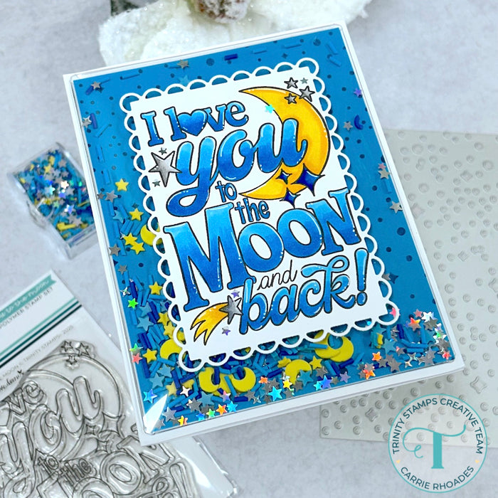 Love you to the Moon 3x4 Stamp - Love, Dani Collection