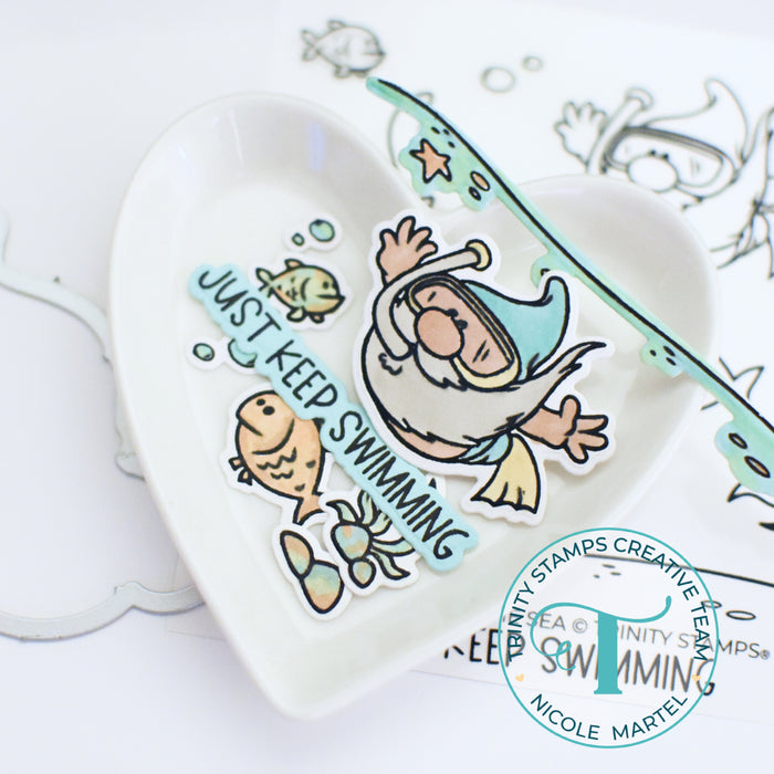 Gnomies Under The Sea Coordinating Die Set
