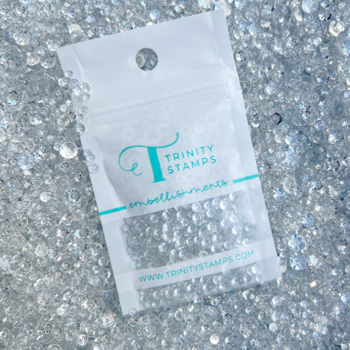 Silver Twinkle Stardust Rhinestones