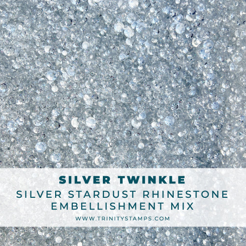 Silver Twinkle Stardust Rhinestones