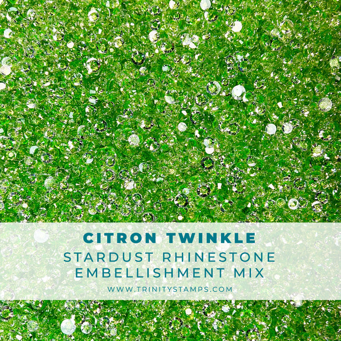 Citron Twinkle Stardust Rhinestones