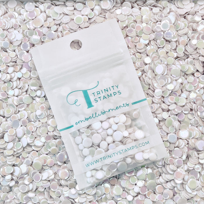 Snow White Opaque Shine Confetti