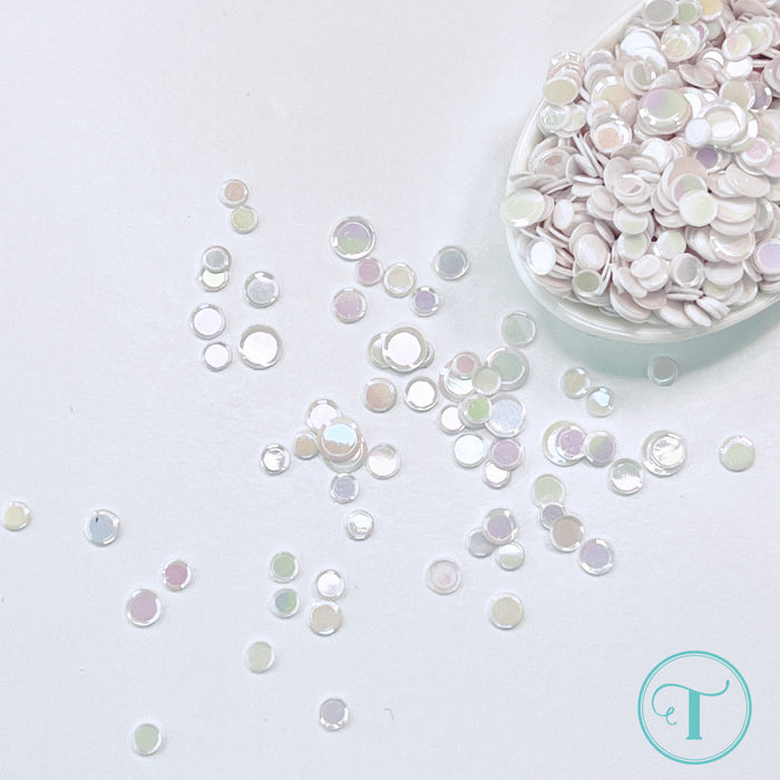 Snow White Opaque Shine Confetti