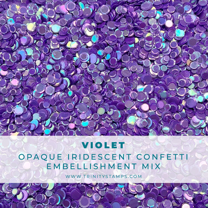 Violet Opaque Shine Confetti
