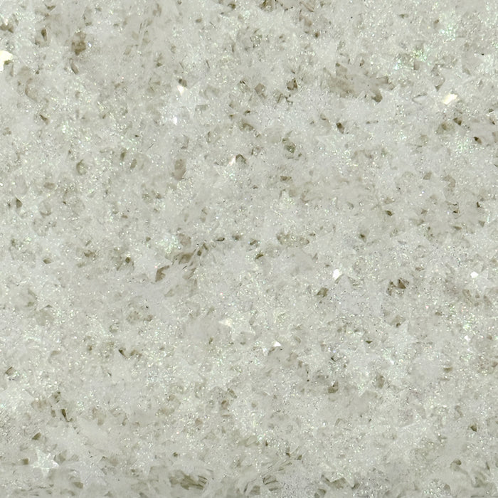 White Sparkle Stars Confetti Embellishments
