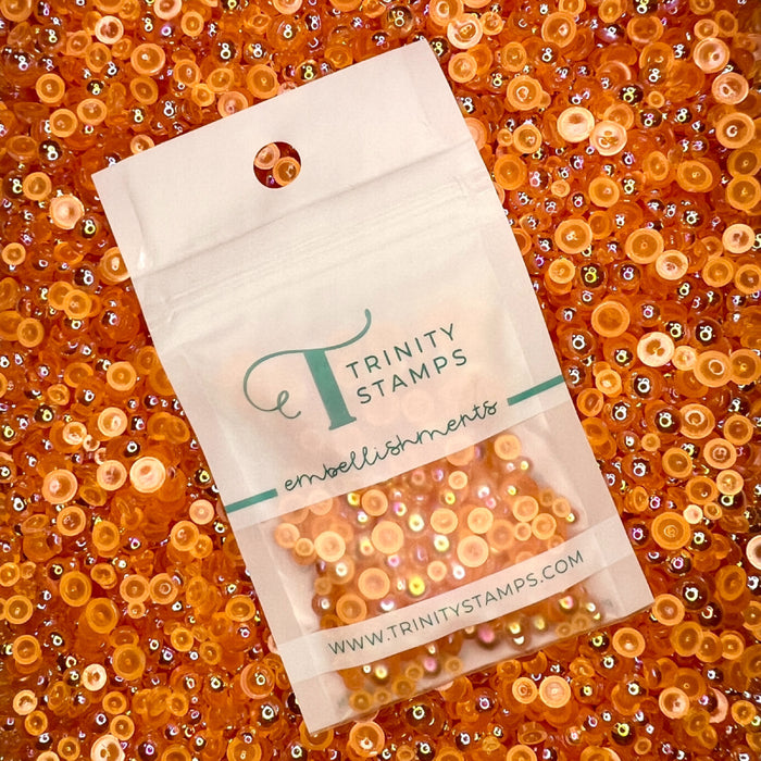 Orange Fizz Bubble Embellishments