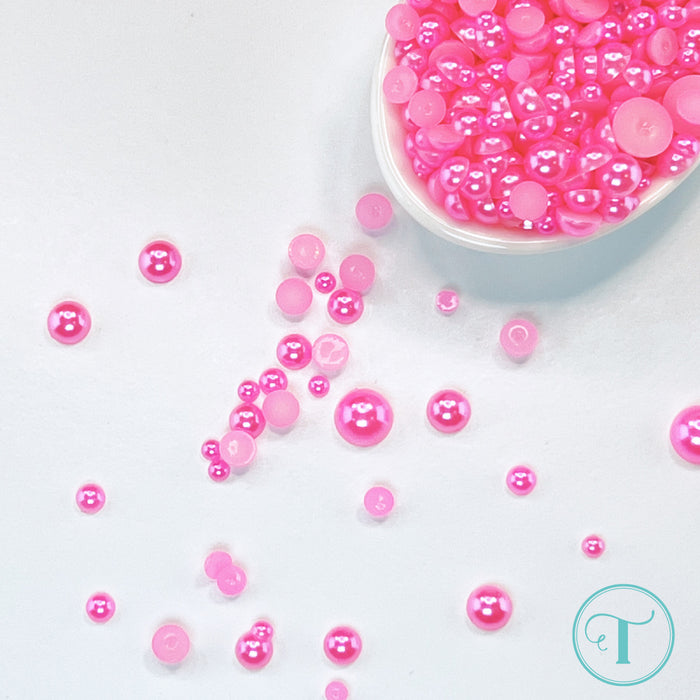 Popsicle Pink Satin Baubles