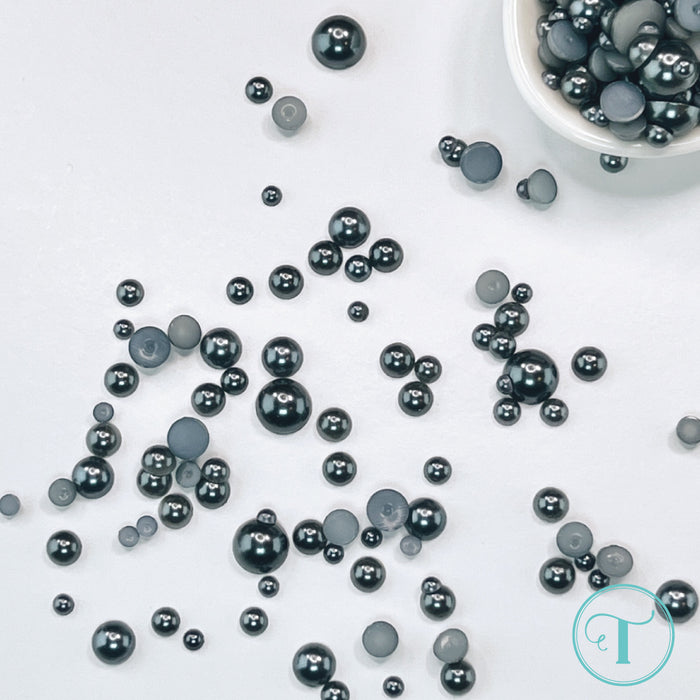 Black Pearl Satin Baubles