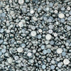 A close-up view of black pearl acrylic flat-back baubles embellishment mix.