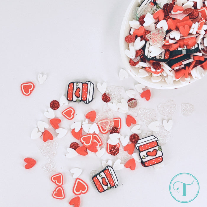 Coffee Date Clay Embellishments