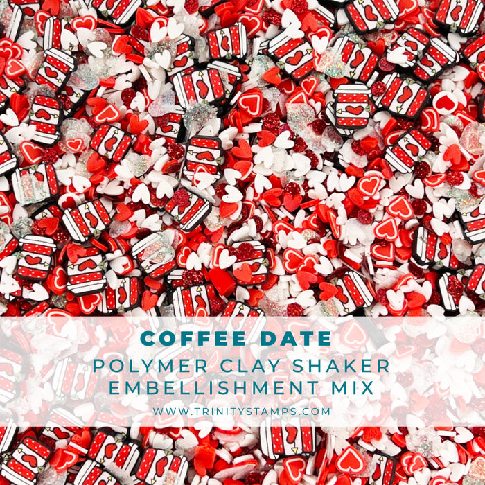 Coffee Date Clay Embellishments