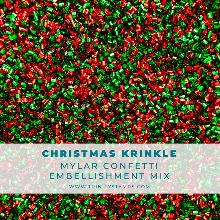Christmas Krinkle Shaker Embellishment Mix