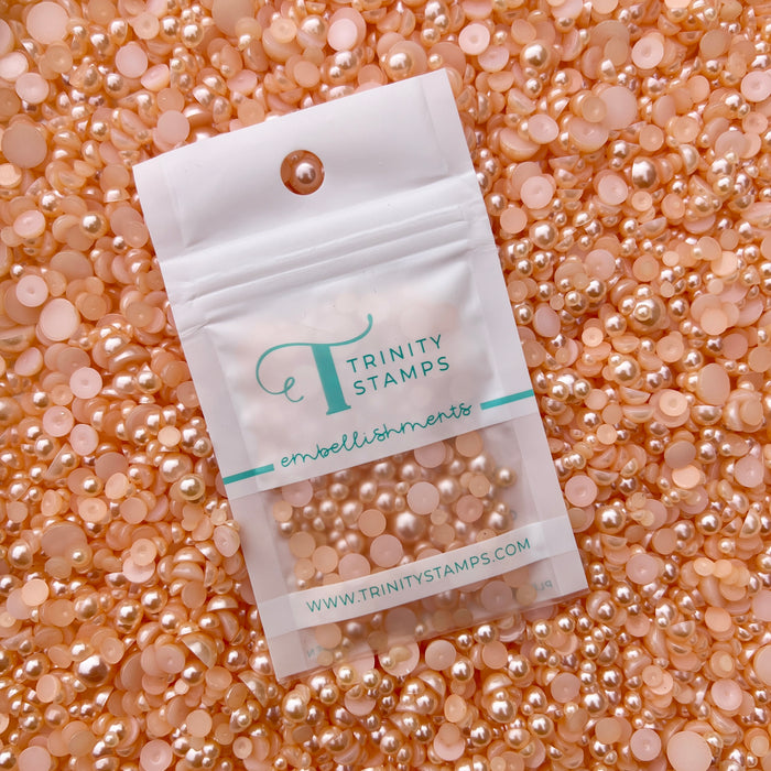 Soft Peach Satin Baubles