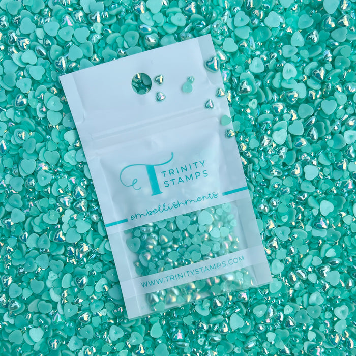Mint Crush Heart Baubles