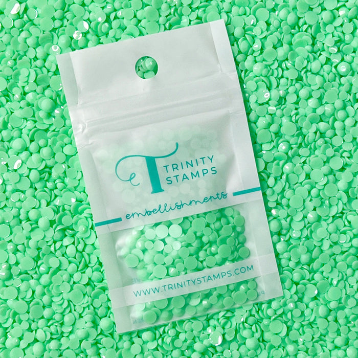 *Last Chance* Spring Green Opaque Rhinestones