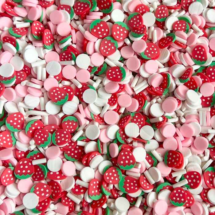 Strawberry Kiss Clay Embellishments
