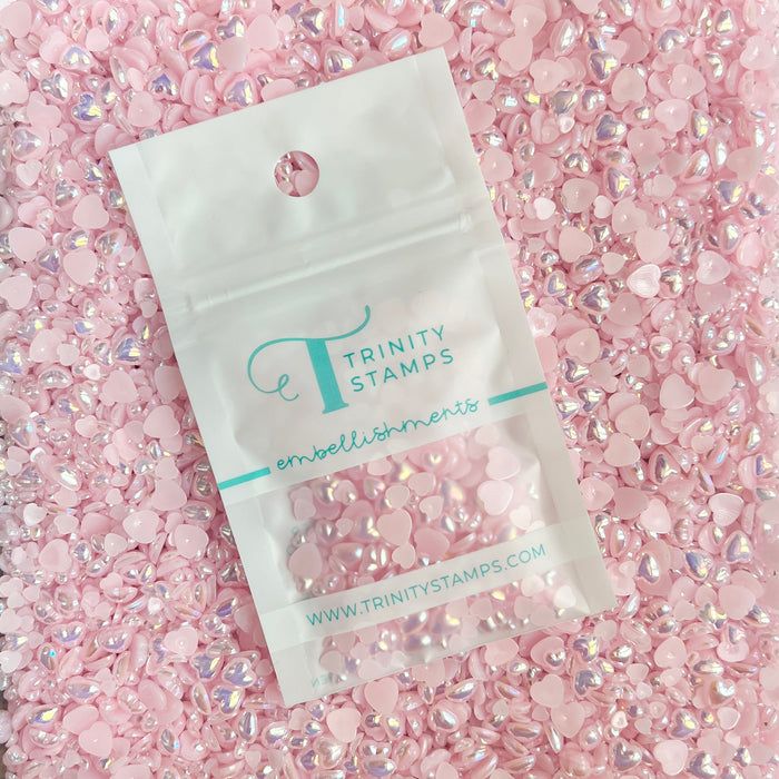 Blushing Bride Heart Baubles