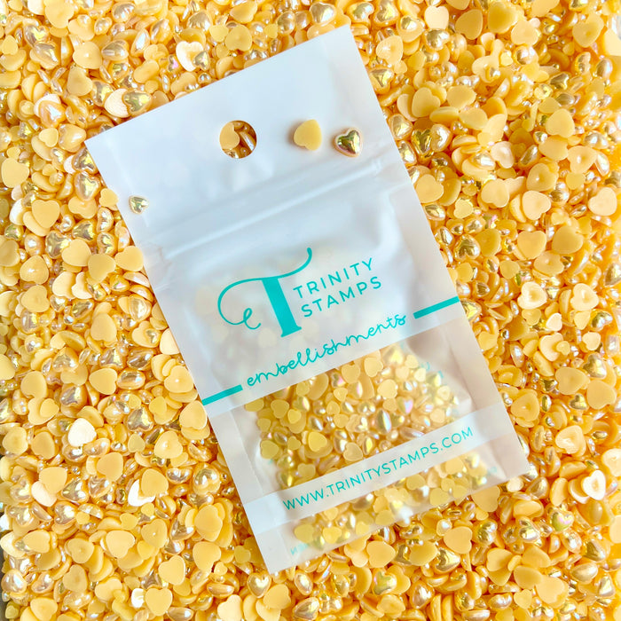 Goldenrod Heart Baubles