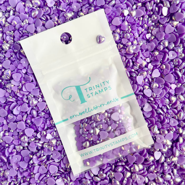 Royal Purple Heart Baubles