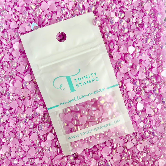 Heliotrope Heart Baubles