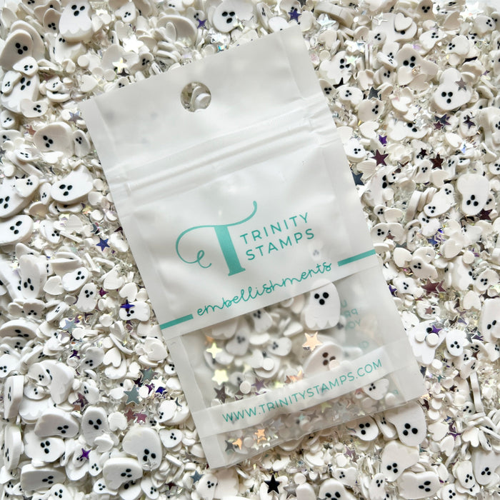 Little Boo Sparkle Clay Embellishments