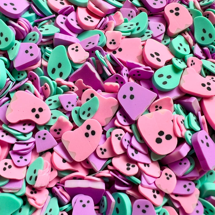 Pastel Ghosts Clay Embellishments