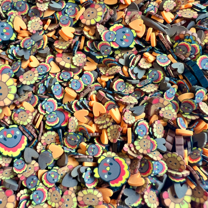 Turkey Trot Clay Embellishments