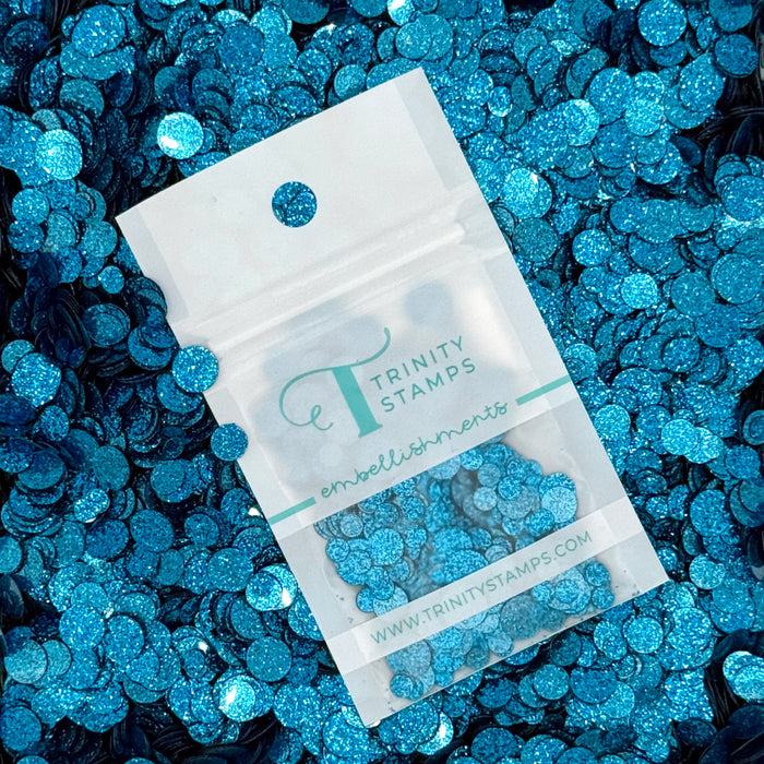 Ultramarine Sparkle Spots Confetti Embellishments