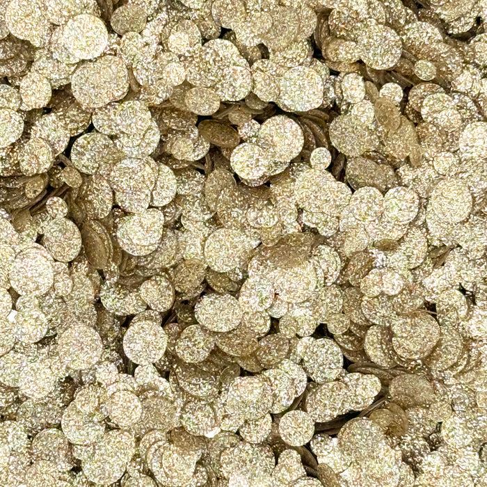 Holographic Bronze Sparkle Spots Confetti Embellishments
