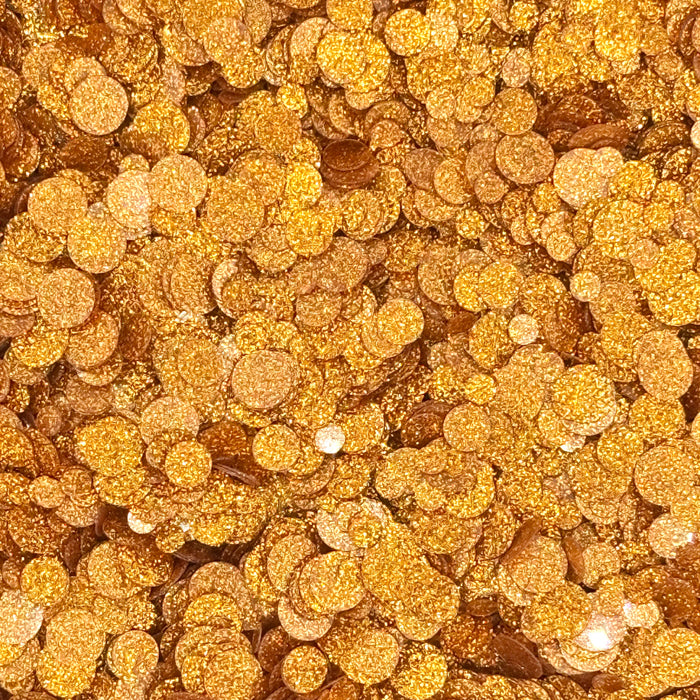 Orange Sparkle Spots Confetti Embellishments