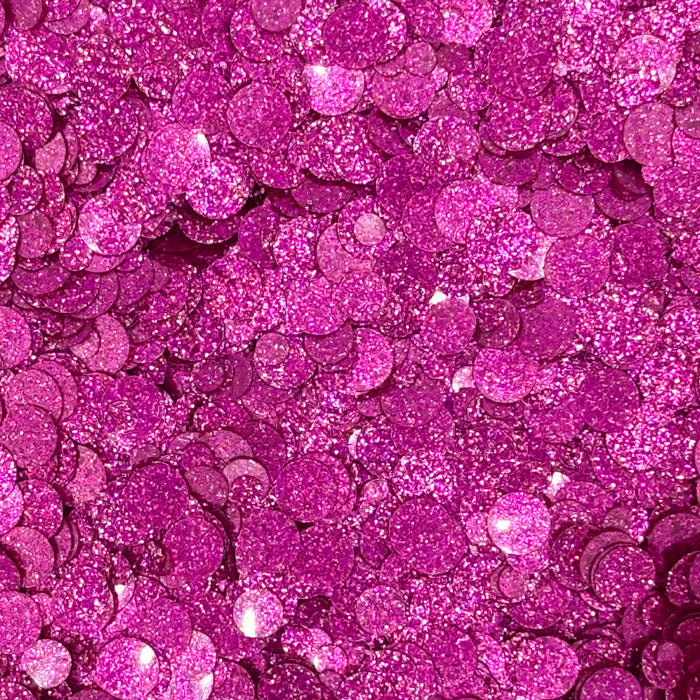 Fuchsia Sparkle Spots Confetti Embellishments