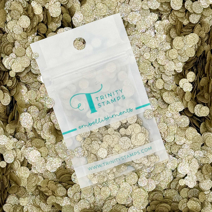 Gold Sparkle Spots Confetti Embellishments