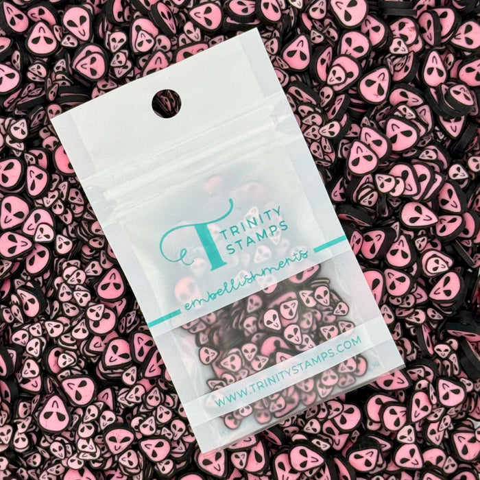 Pink Invasion Clay Embellishments